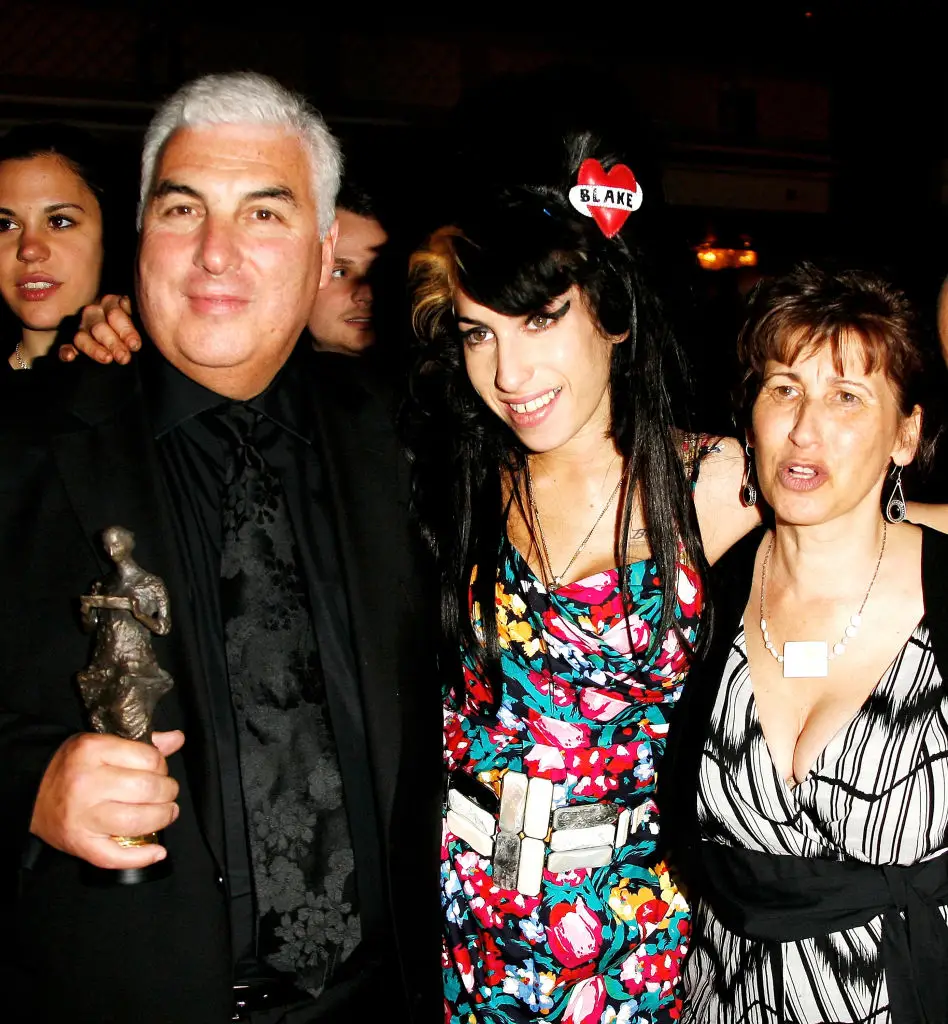 Amy and her parents, Mitch and Janis Winehouse (Gareth Davies / Contributor / Getty Images)