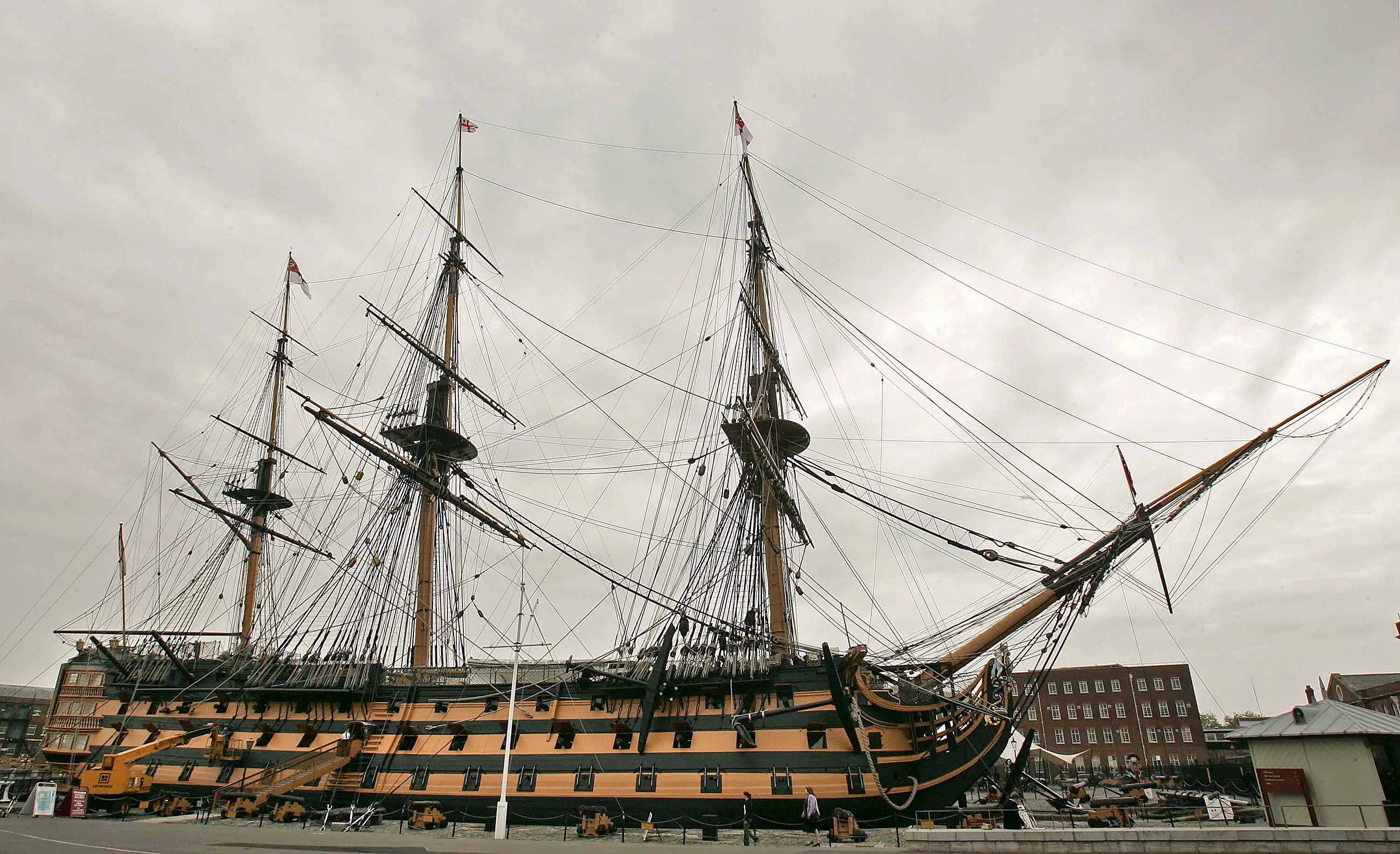 The ship is currently docked at Portsmouth Historic Dockyard (Peter Macdiarmid/Getty Images)