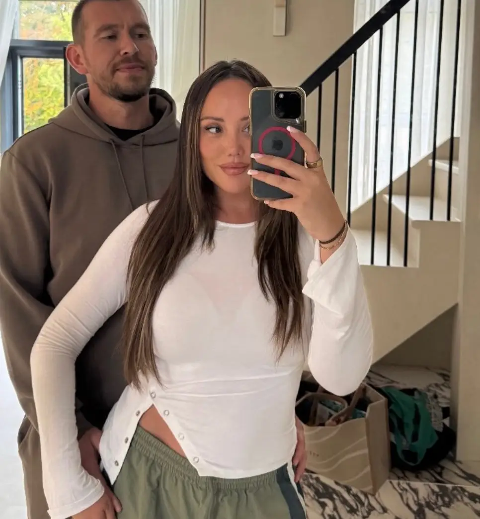 She found out she had silently miscarried during her eight-week scan (Instagram/charlottecrosby)