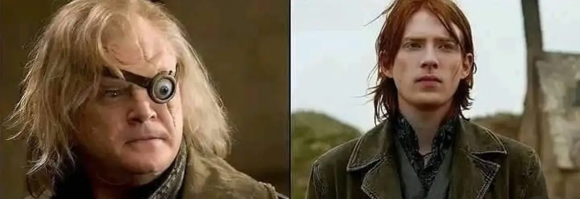 Brendan Gleeson and Domhnall Gleeson (Warner Bros.)