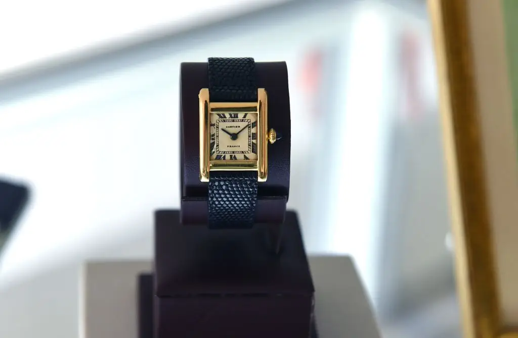 Kim Kardashian reportedly owns the famous Cartier Tank watch that once belonged to Jacqueline Kennedy Onassis (TIMOTHY A. CLARY/AFP via Getty Images)