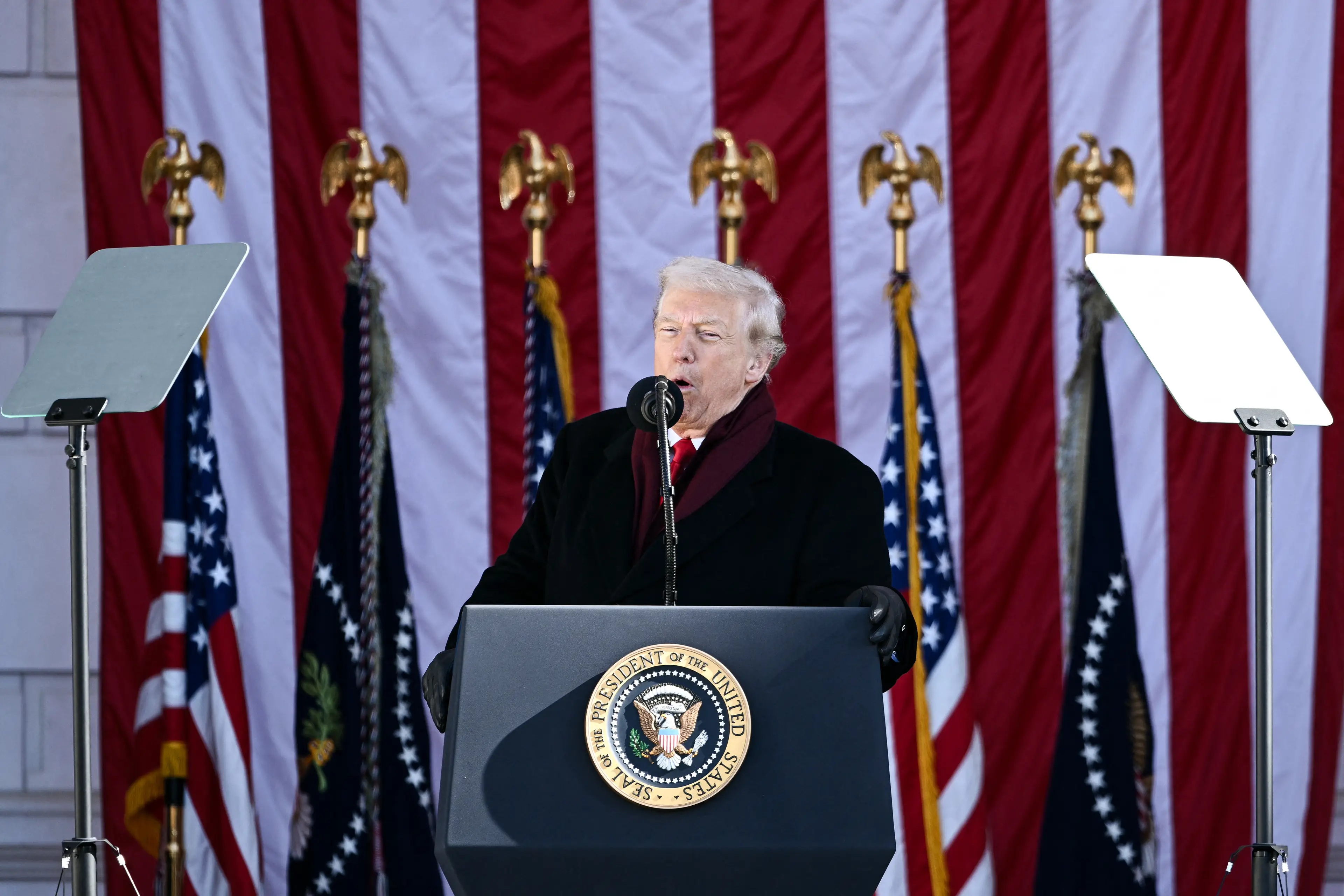 Trump seeks to change the name of the annual celebration (BRENDAN SMIALOWSKI/AFP via Getty Images)