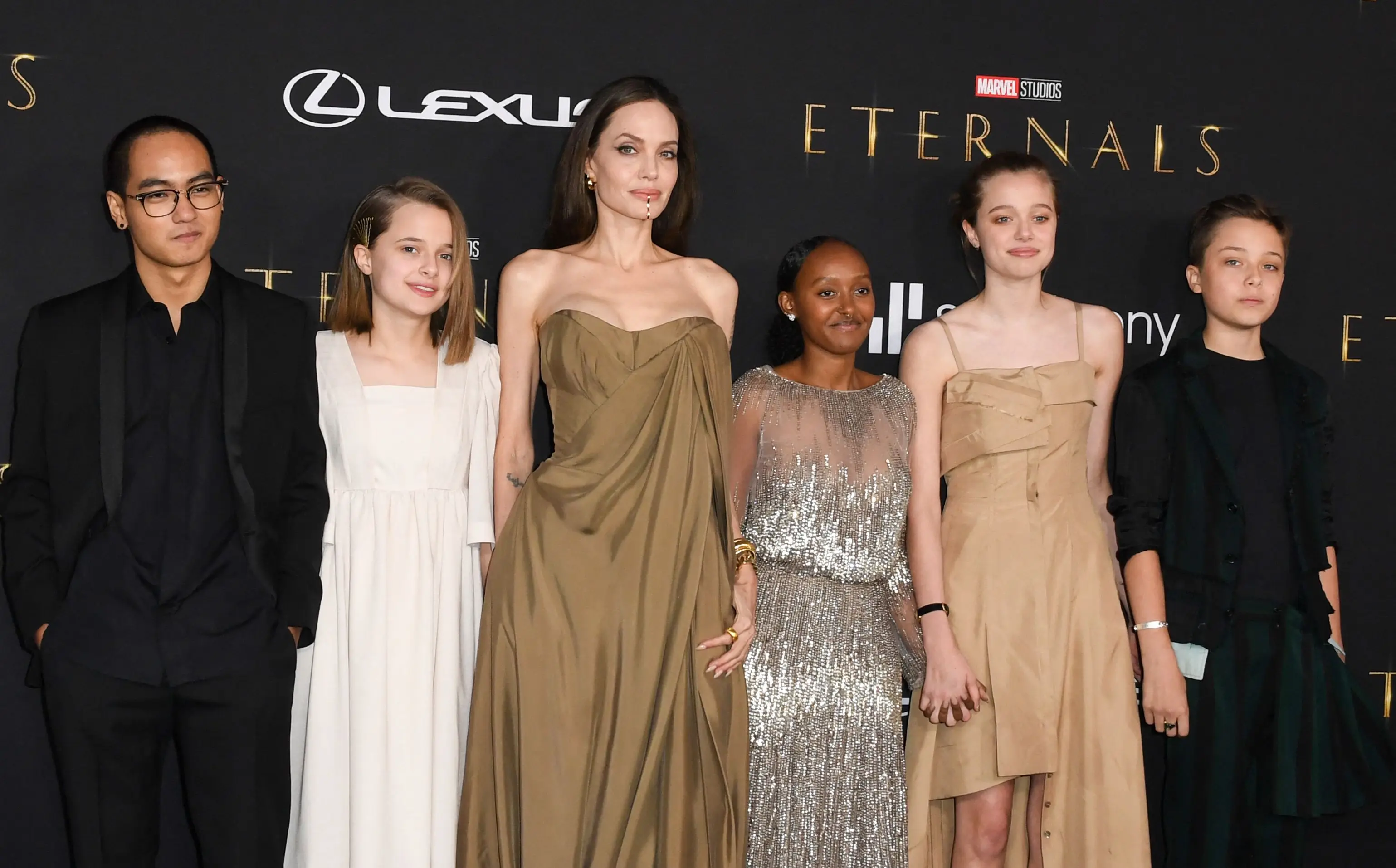 Three of Angelina Jolie's daughters have now changed their names. (VALERIE MACON/AFP via Getty Images)