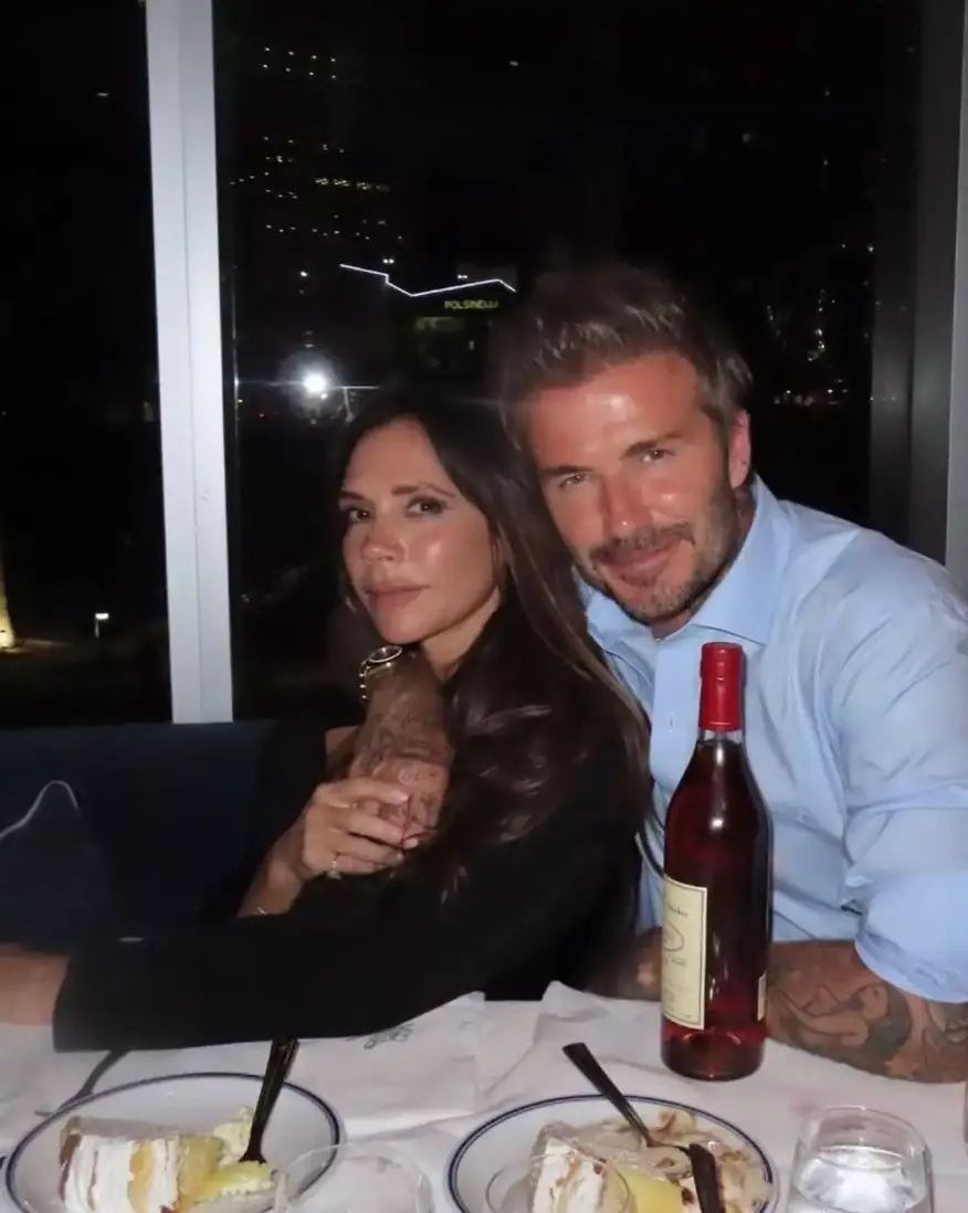 The couple were blocked by their eldest son (Instagram/@victoriabeckham)
