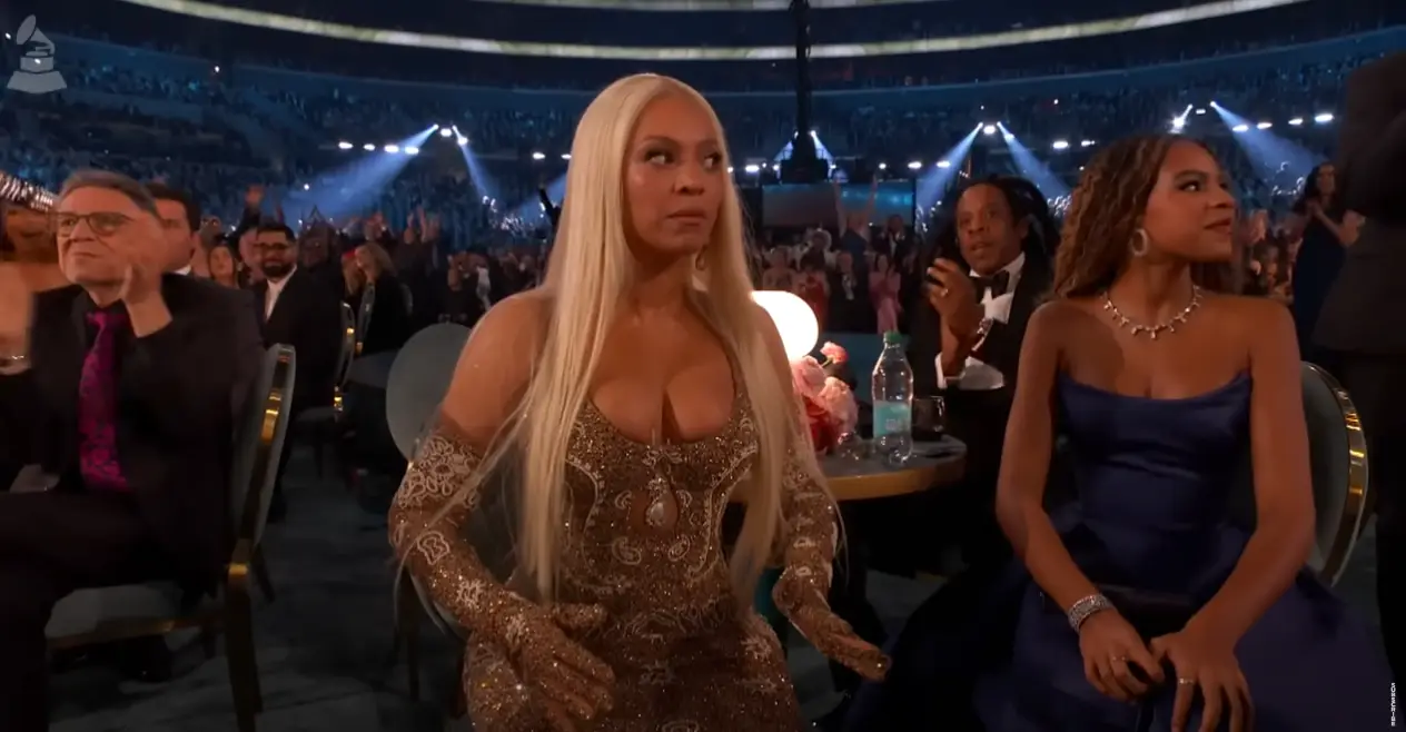 Beyoncé clearly did not expect to win Best Country Album at the Grammys (CBS)