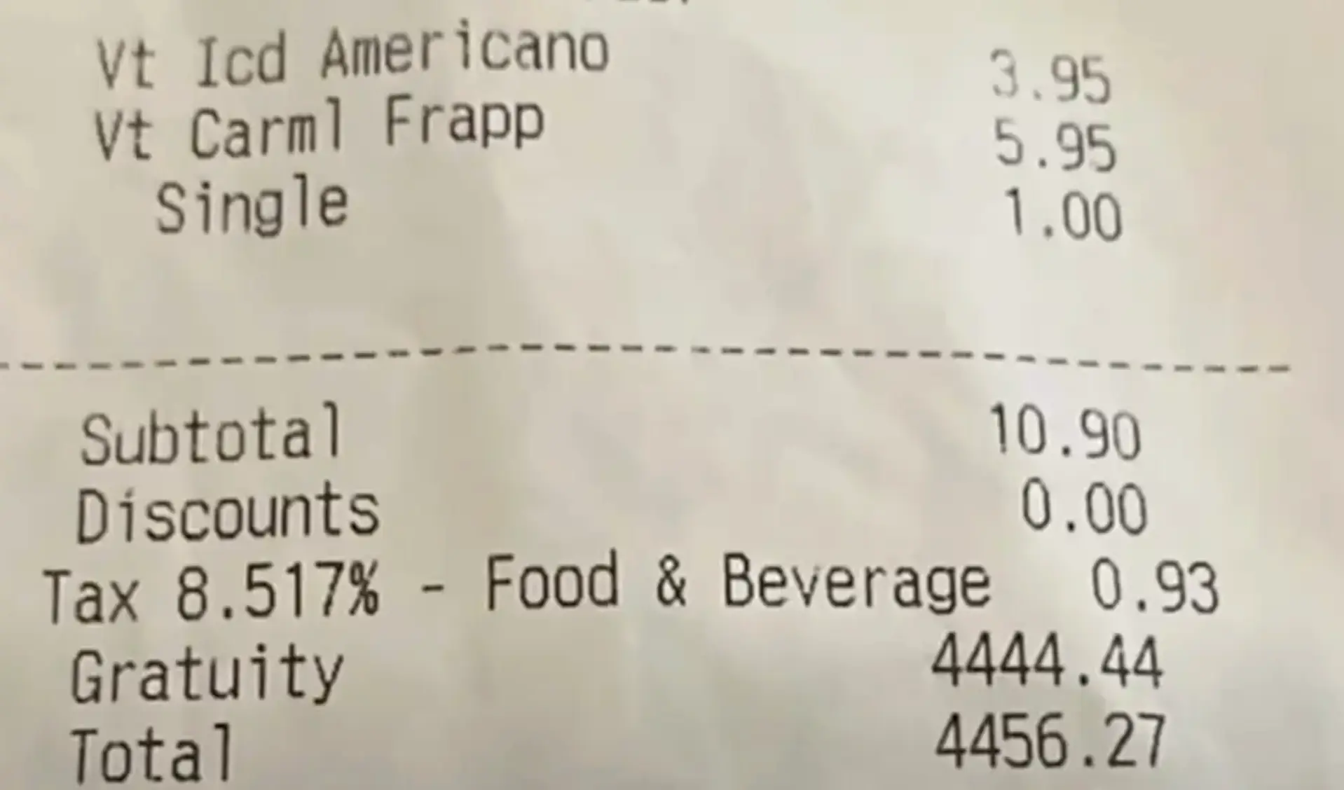 Jesse had accidentally been charged for a huge tip (WSLS 10)