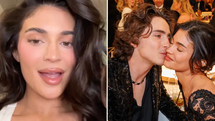 TikTok/@kyliejenner/Christopher Polk/Golden Globes 2024/Golden Globes 2024 via Getty Images