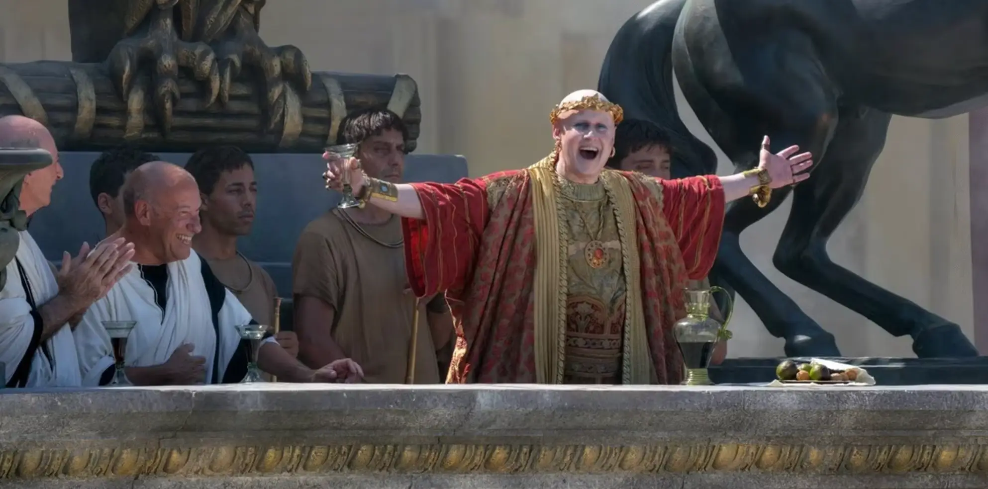 Matt Lucas as the Master of Ceremonies in Gladiator II (Paramount Pictures)