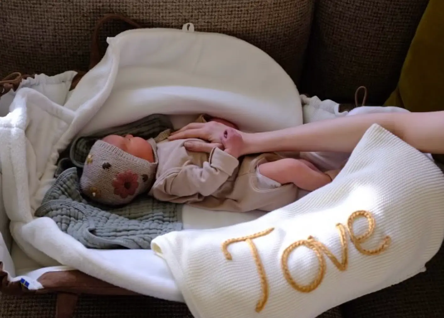 The couple's daughter was welcomed via a surrogate (@lilyjcollins/Instagram)