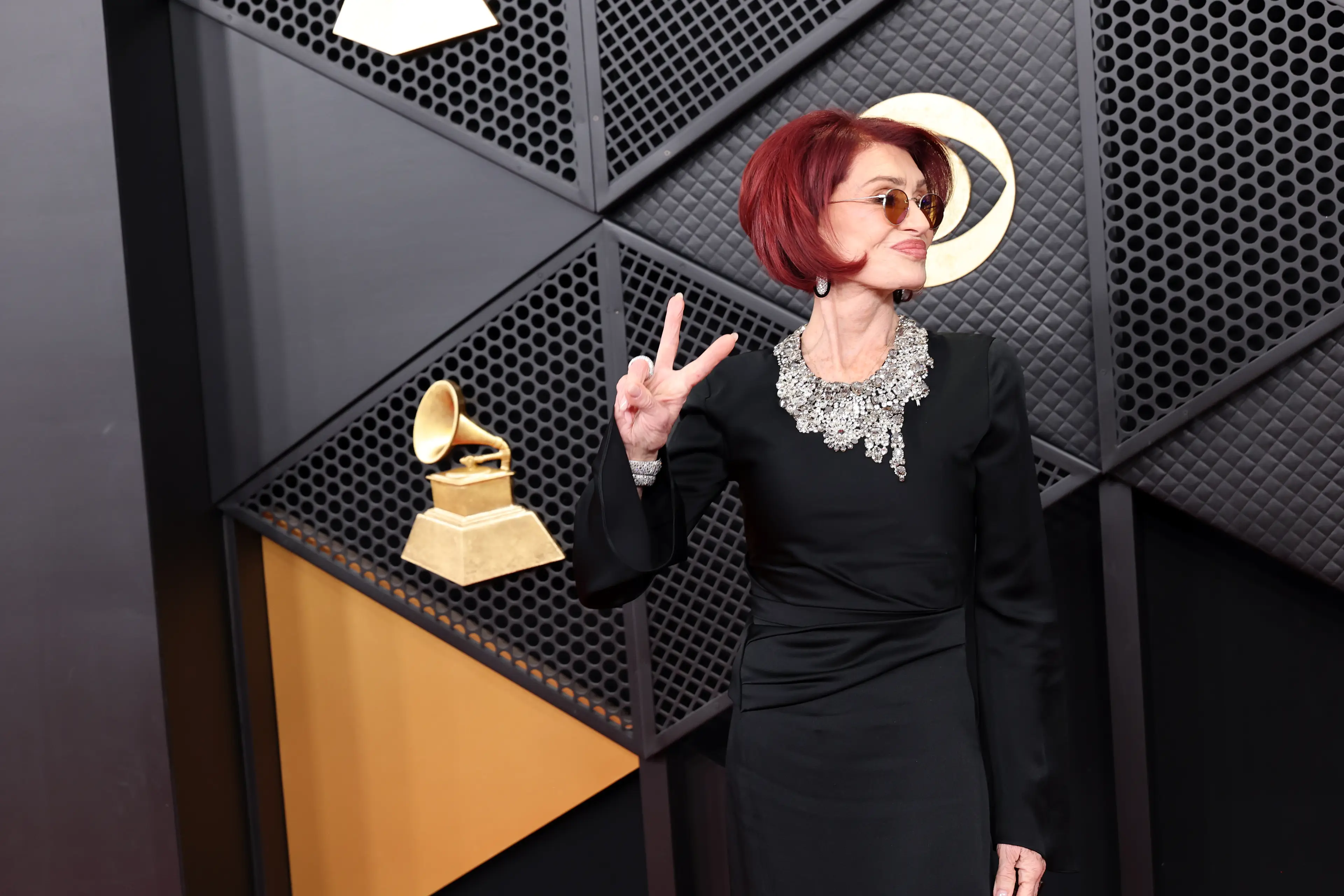 Sharon attended the festivities to honour her late husband (Amy Sussman/Getty Images)