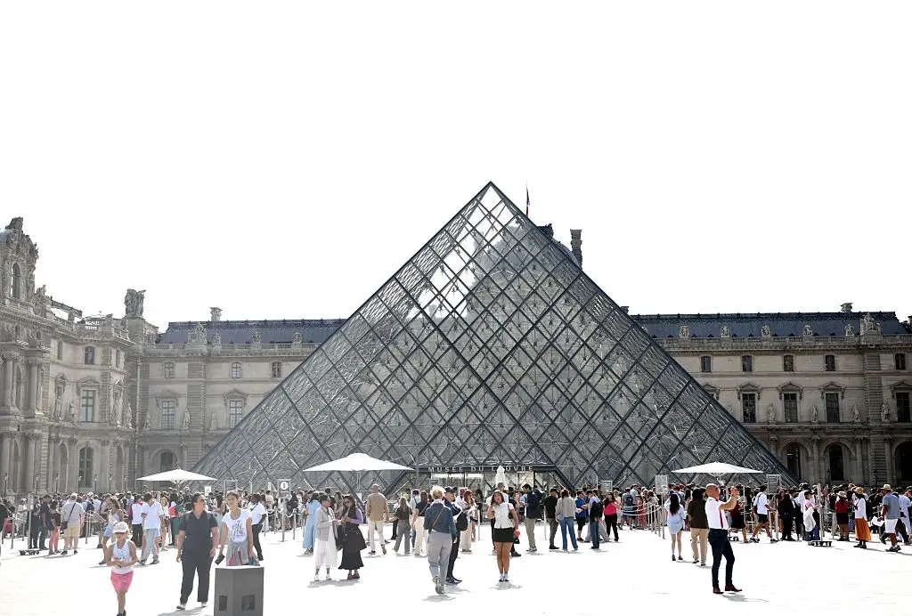 One of the women tried to find a toilet at the Louvre, but didn't have any money to pay (Photo by Li Yang/China News Service/VCG via Getty Images)