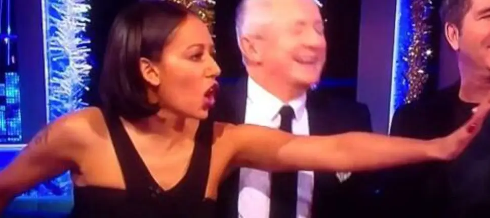 Mel B was visibly uncomfortable during the shocking incident (ITV)