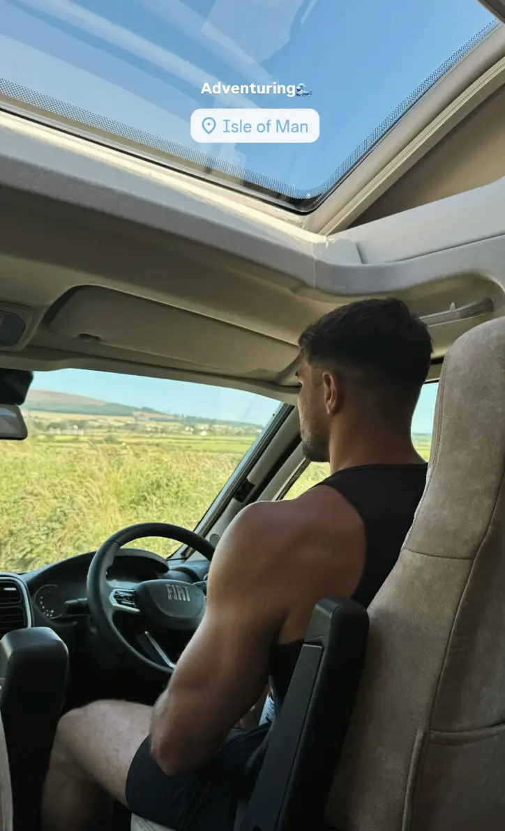 Molly shared an image of Tommy on their holiday (Instagram/@mollymae)