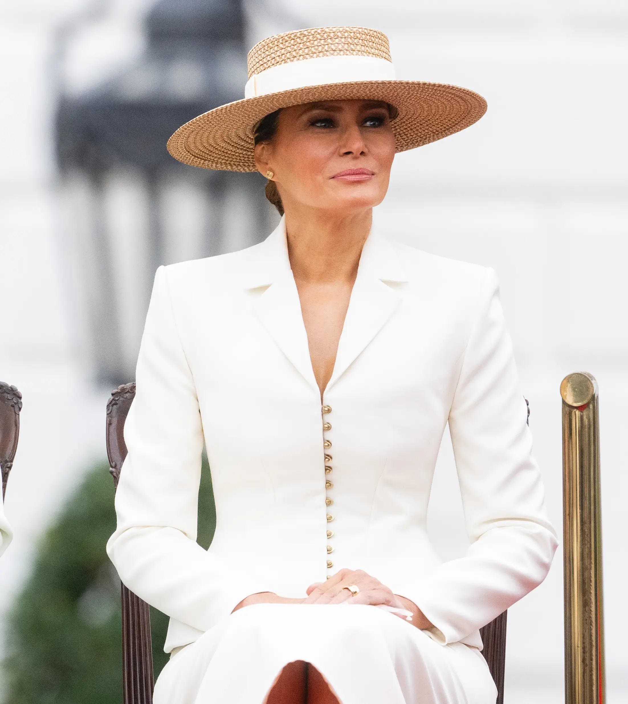 Dr Jill Biden also recalled a 'frosty' reception from Melania Trump at Donald's inauguration (Samir Hussein/WireImage)
