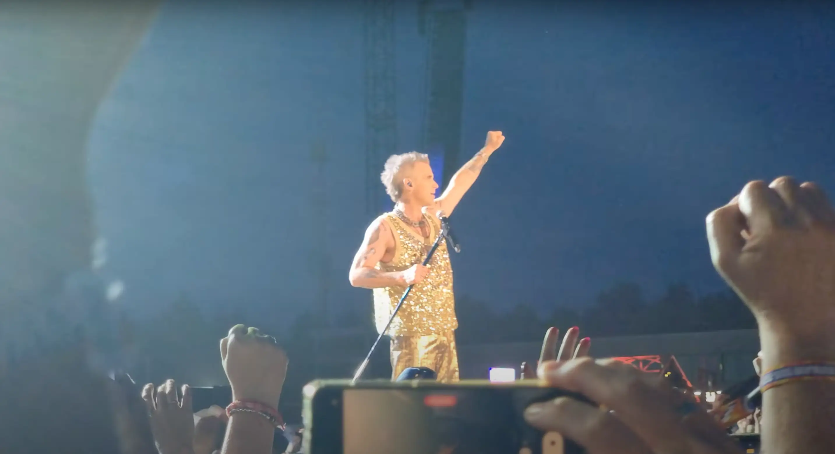 Robbie Williams was performing at the Pinkpop music festival.