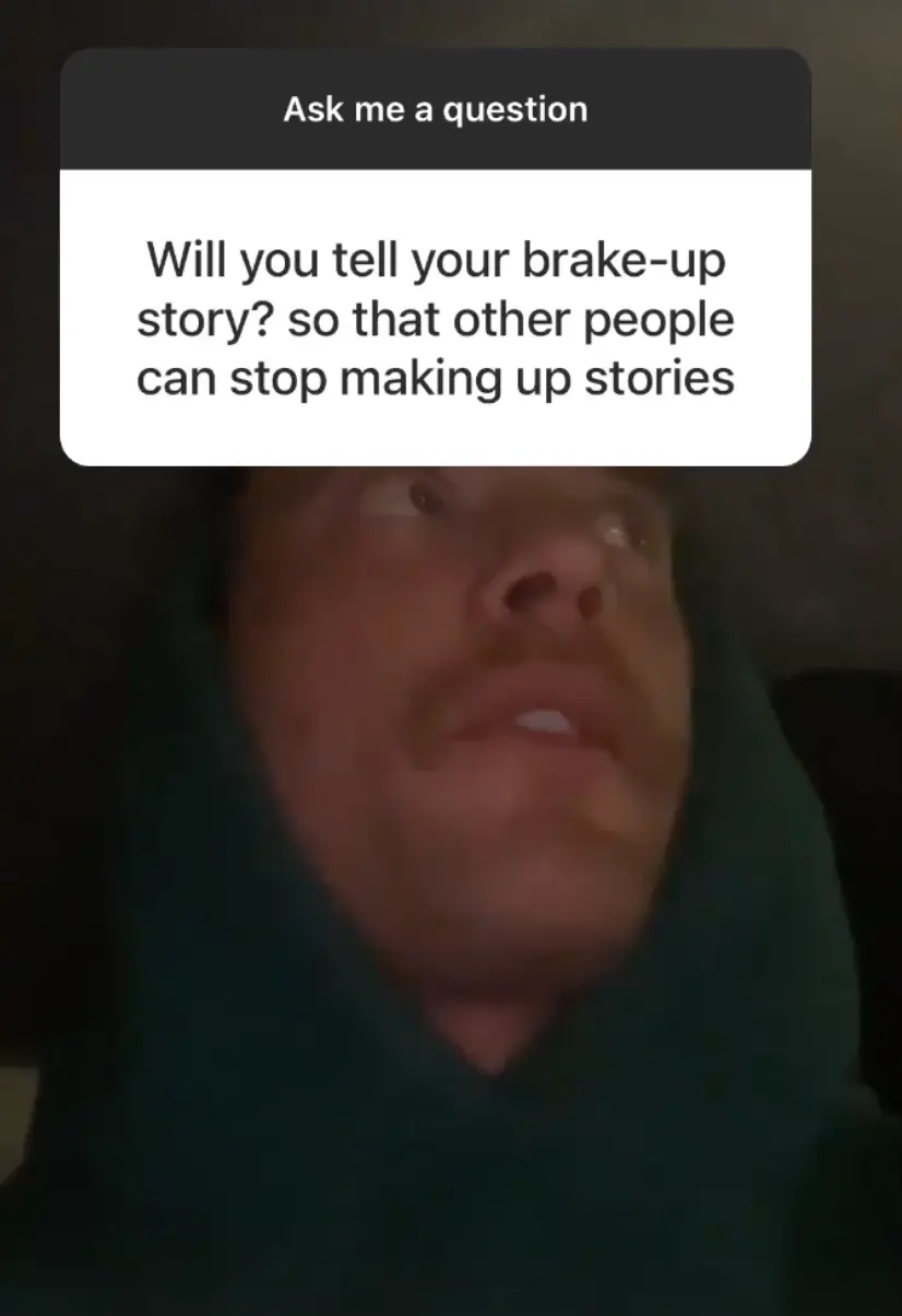 Jack refused to share the break-up story.