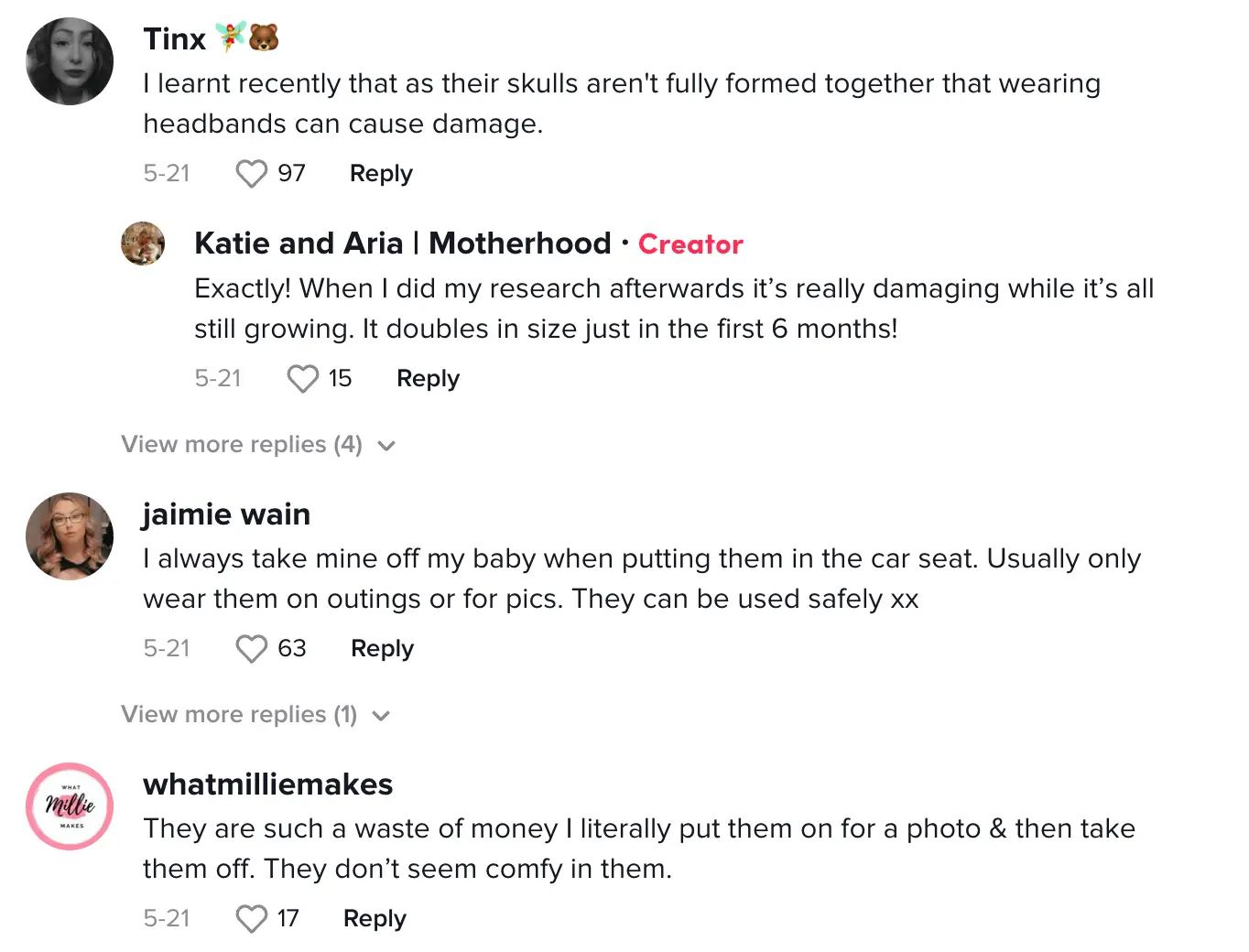 Other parents have weighed in on the issue.