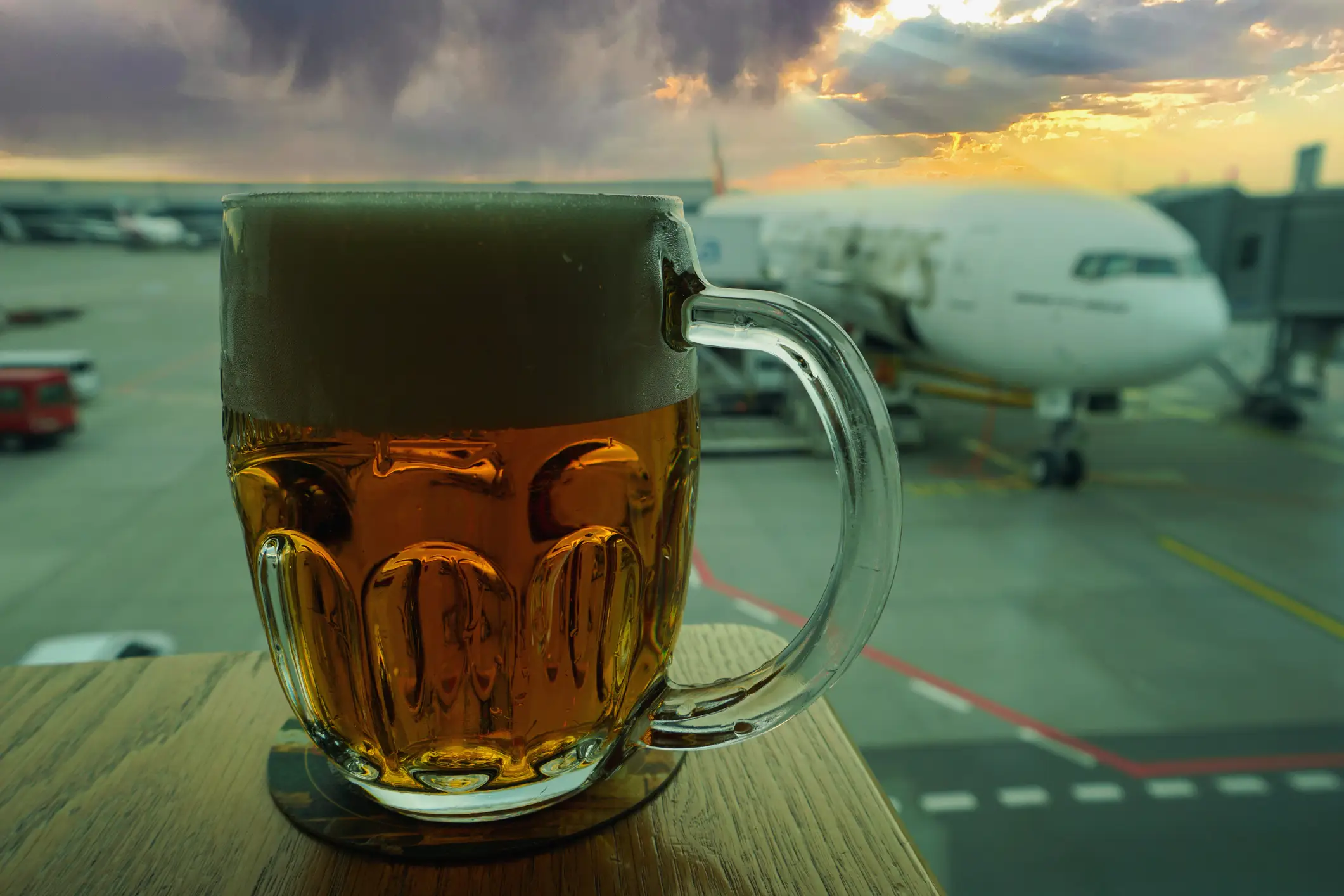It comes after Ryanair boss Michael O'Leary called for airports to stop serving passengers drinks before early morning flights (Getty Stock Image)