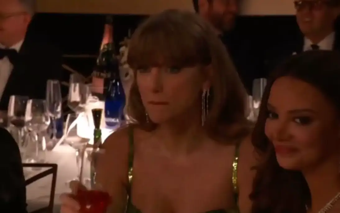 Swift was visibly unimpressed (NBC)