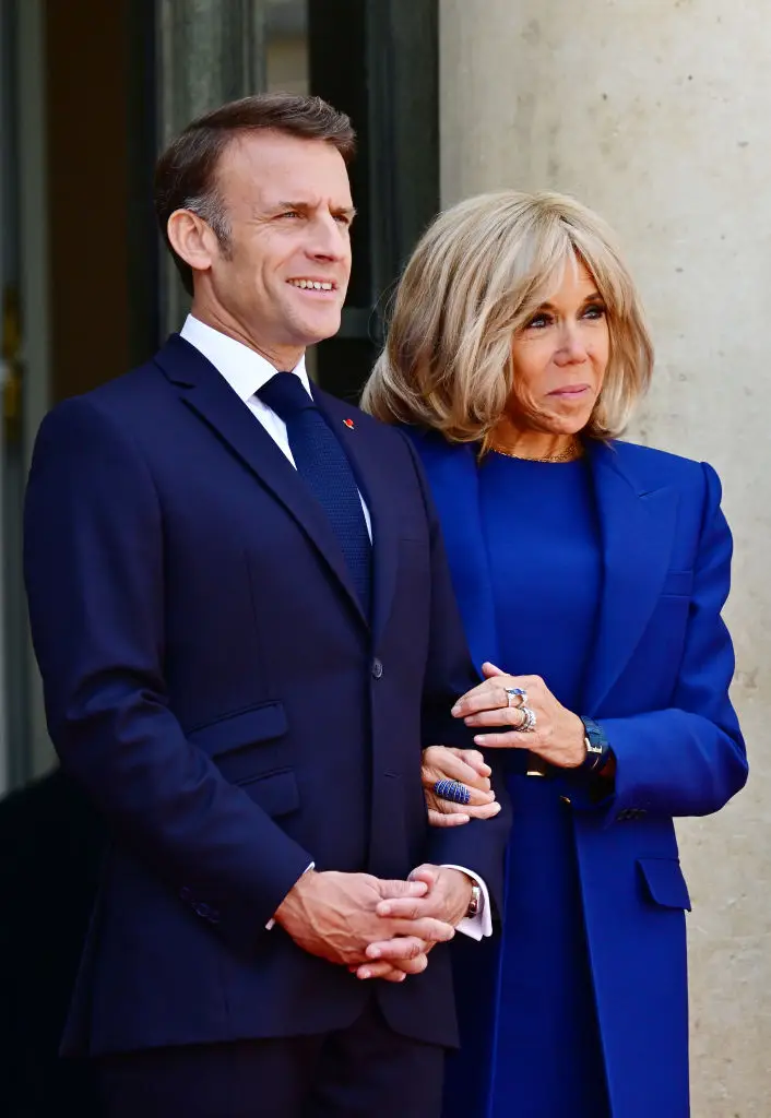 Emmanuel Macron and his wife, Brigitte, have gone viral this week after she allegedly 'slapped' him (Christian Liewig - Corbis/Corbis via Getty Images)