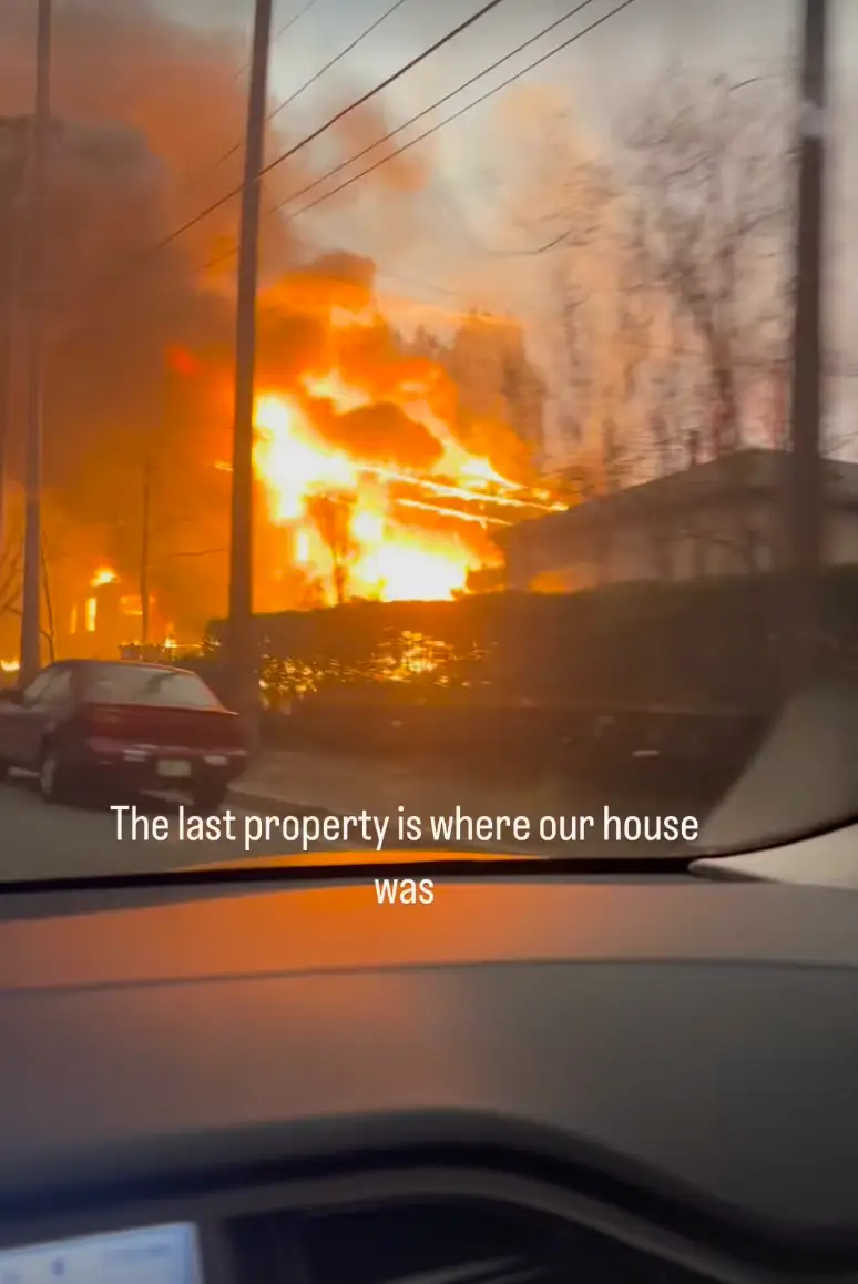 Cameron Mathison shared footage of the fires on social media (Instagram/@cameronmathison)