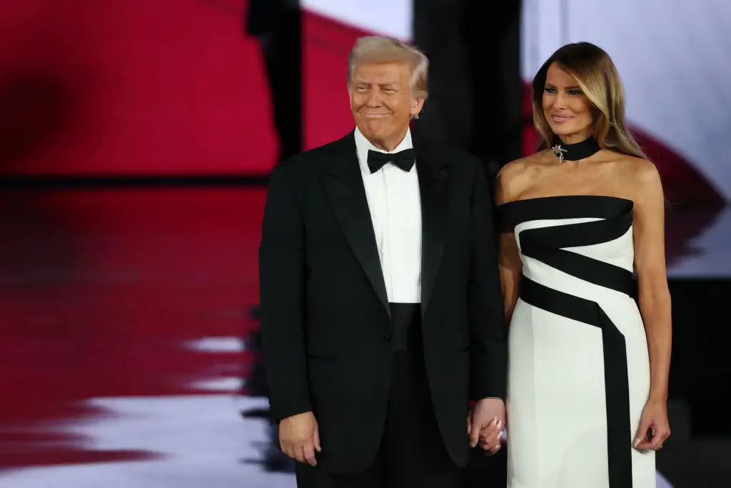 People online rushed to social media to share their thoughts on Melania Trump's 'scribble' dress (Joe Raedle / Staff / Getty Images)