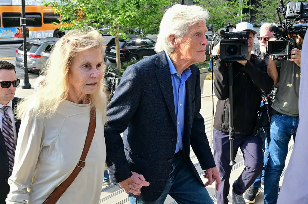 Perry's mother Suzanne and stepfather Keith Morrison were in attendance for the sentencing (FREDERIC J. BROWN/Getty Images)