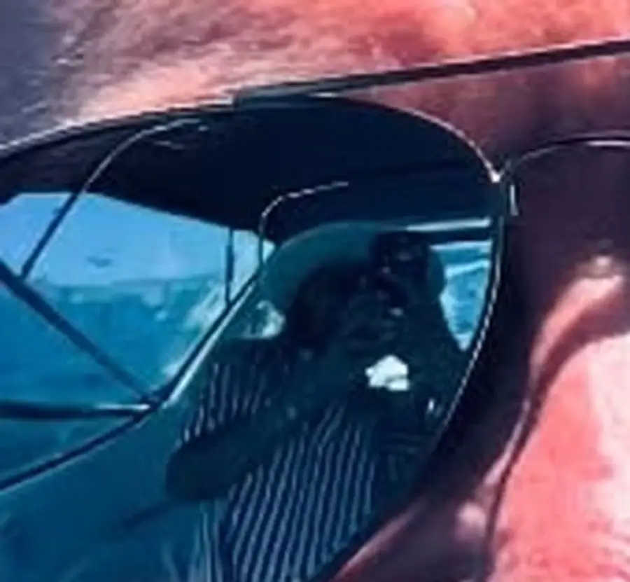 Fans examined the pic to check the reflection in his sunglasses (Instagram/@hughjackman)