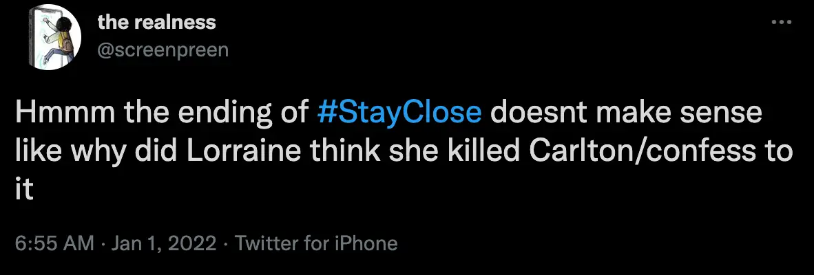 The confession baffled viewers (