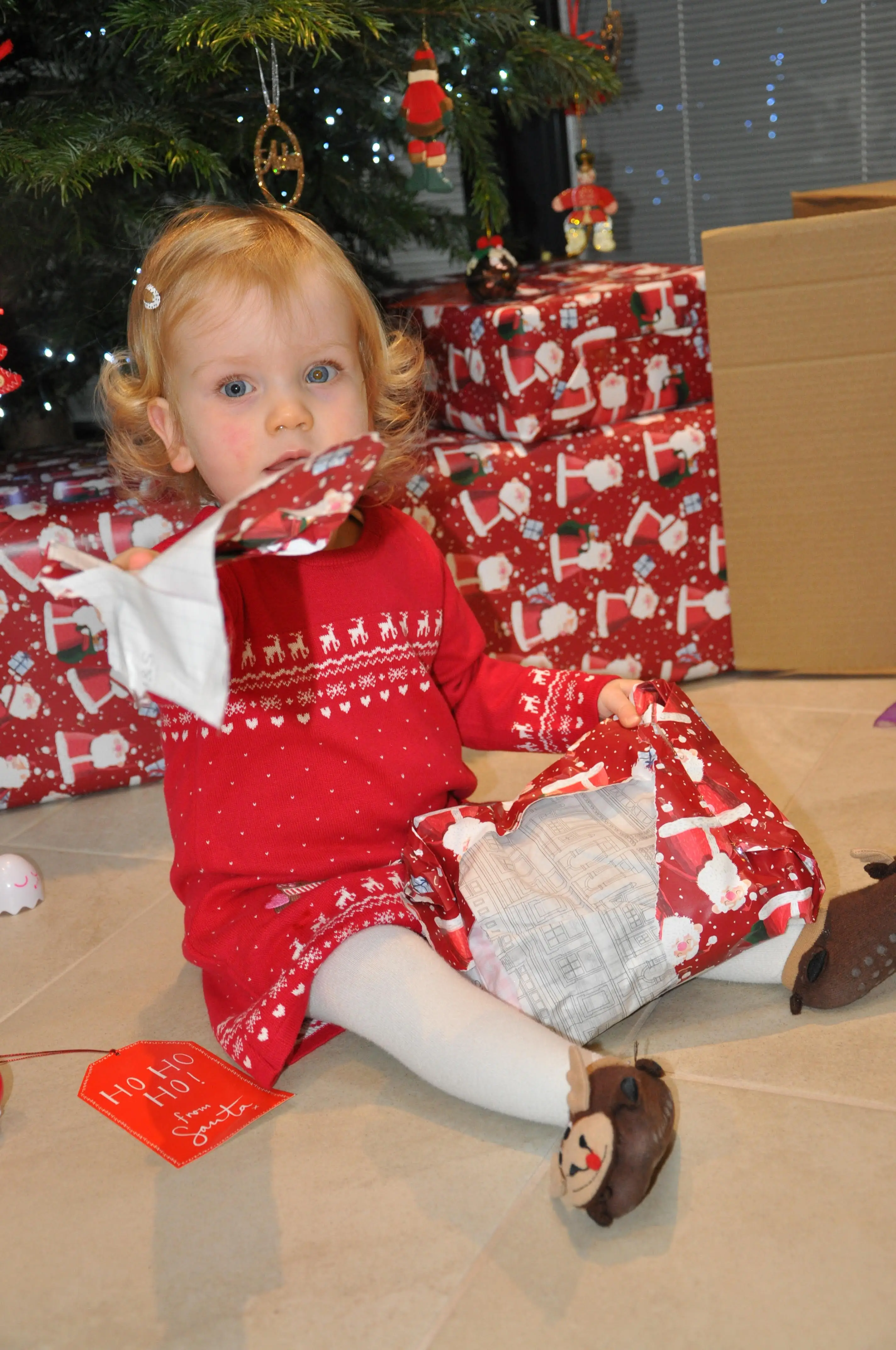 Pippa and Glenn noticed a 'squint' in Amber's left eye.