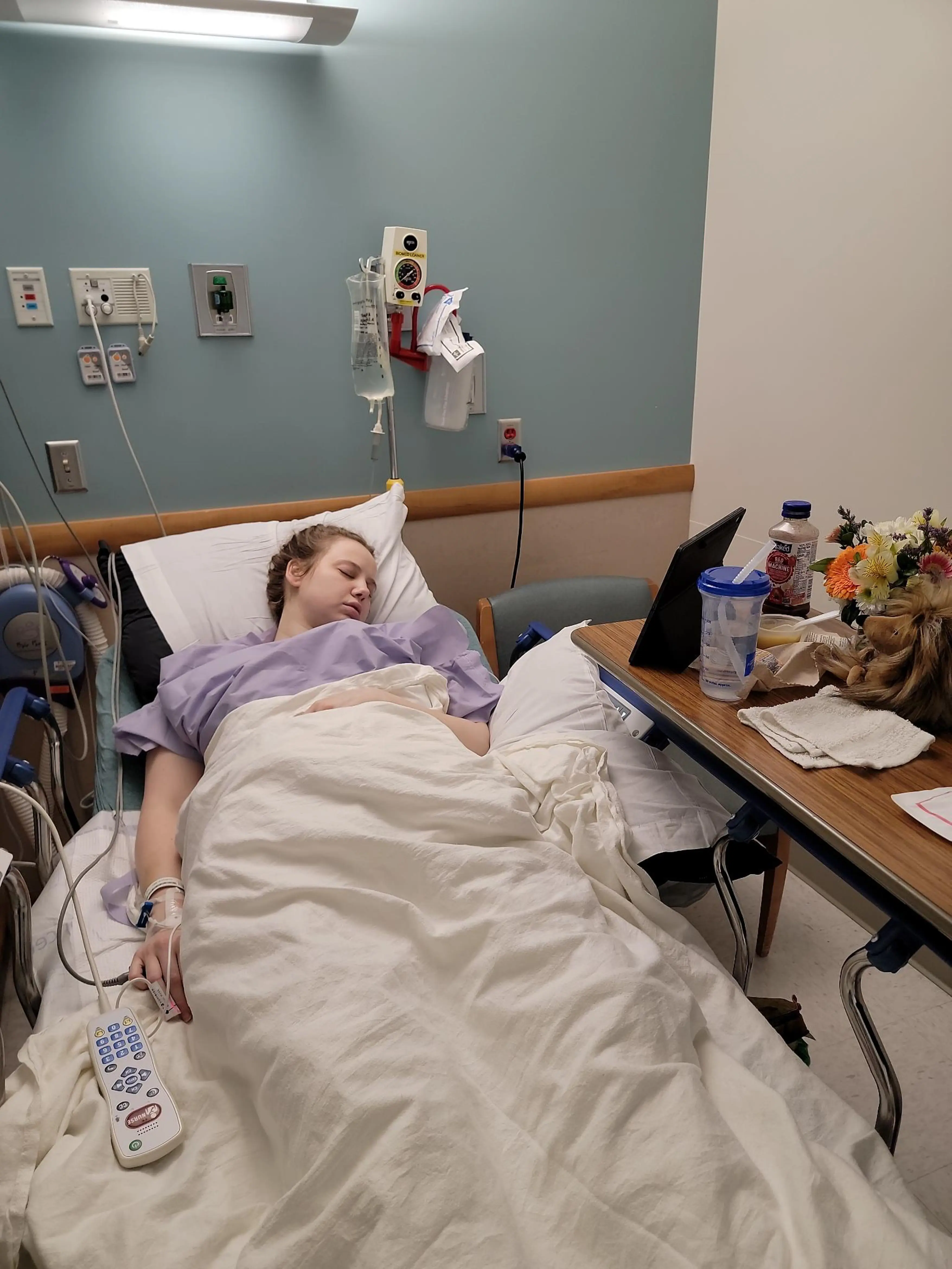 It took Brynne a long time to get the procedure.