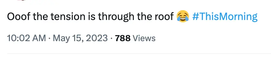 Viewers claimed to see tension as Holly and Phil returned.