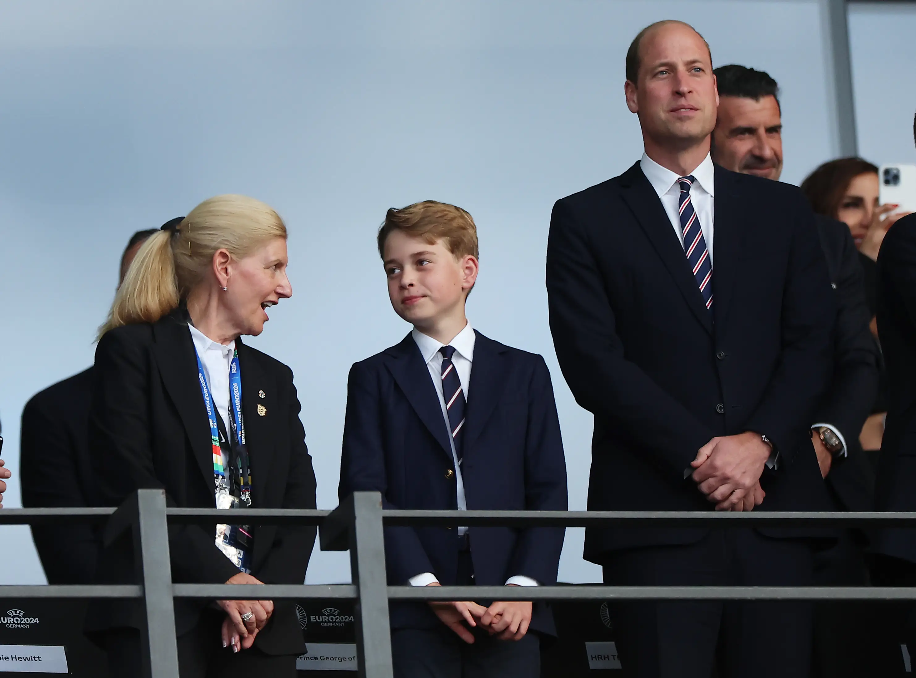 Prince William and Prince George watched the Euros last night together. (Richard Pelham/Getty Images)
