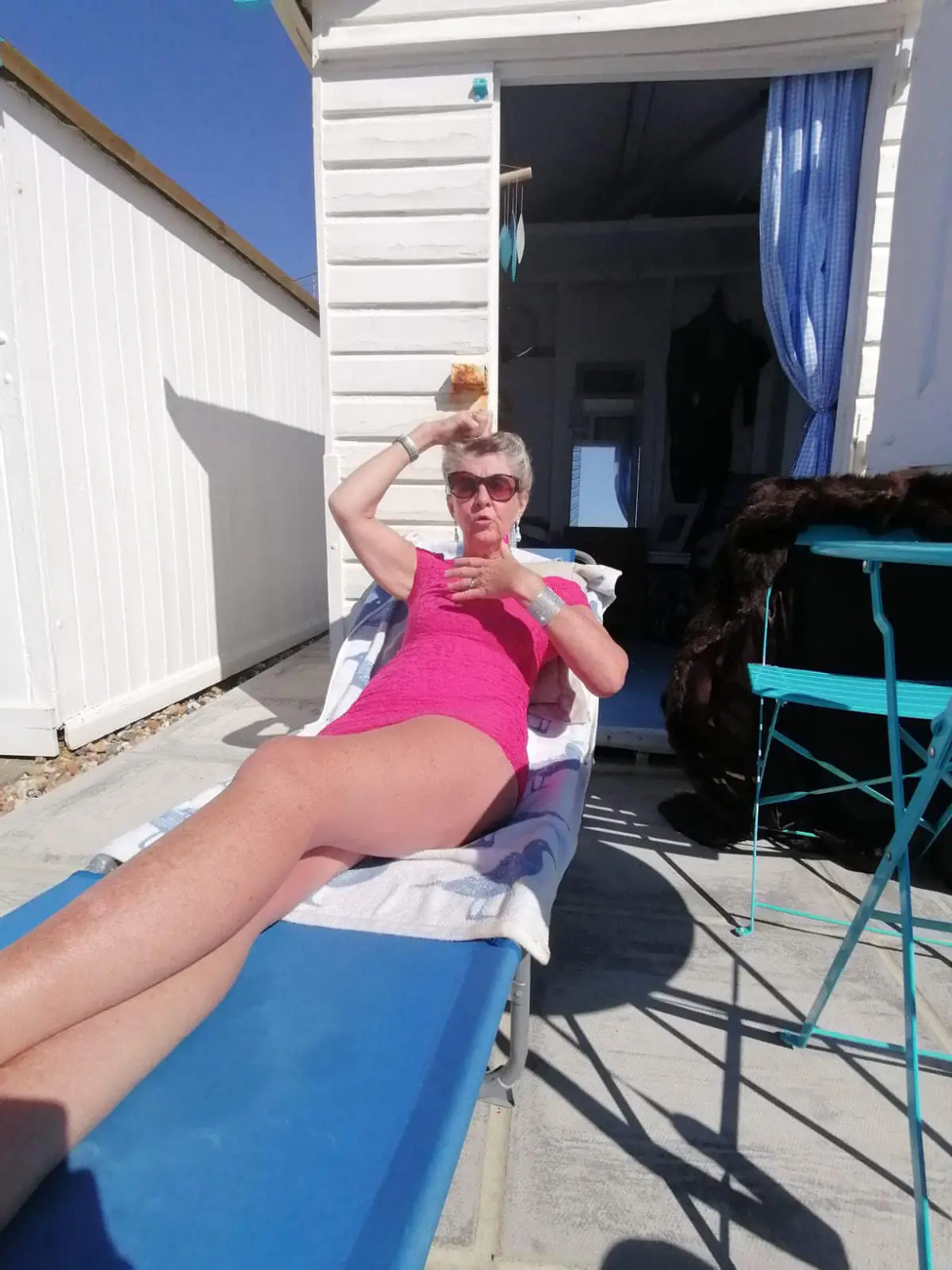 The 60-year-old paid £15,000 for her beach hut.