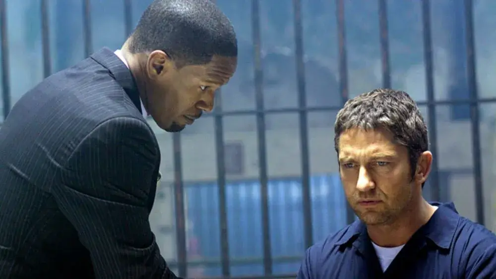 Jamie Foxx and Gerard Butler in Law Abiding Citizen. (Overture Films)
