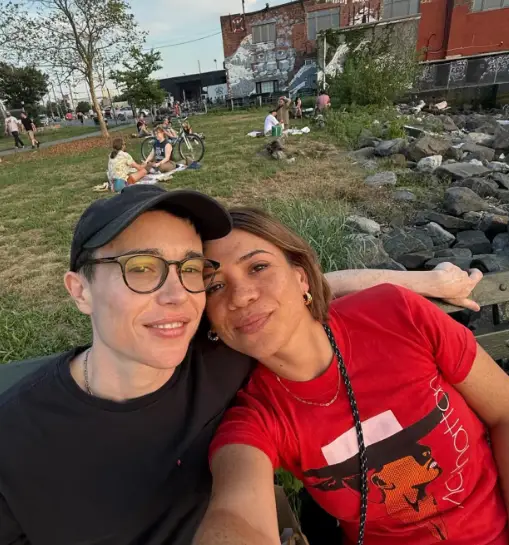 Elliot Page posted his first topless selfie with gf Julia Shiplett (Instagram/elliotpage)