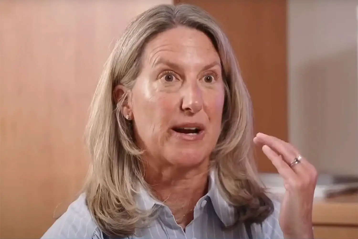 Katie Mohan from New Jersey was left 'one step from liver failure' after she began taking daily tumeric pills with a high dosage (NBC)