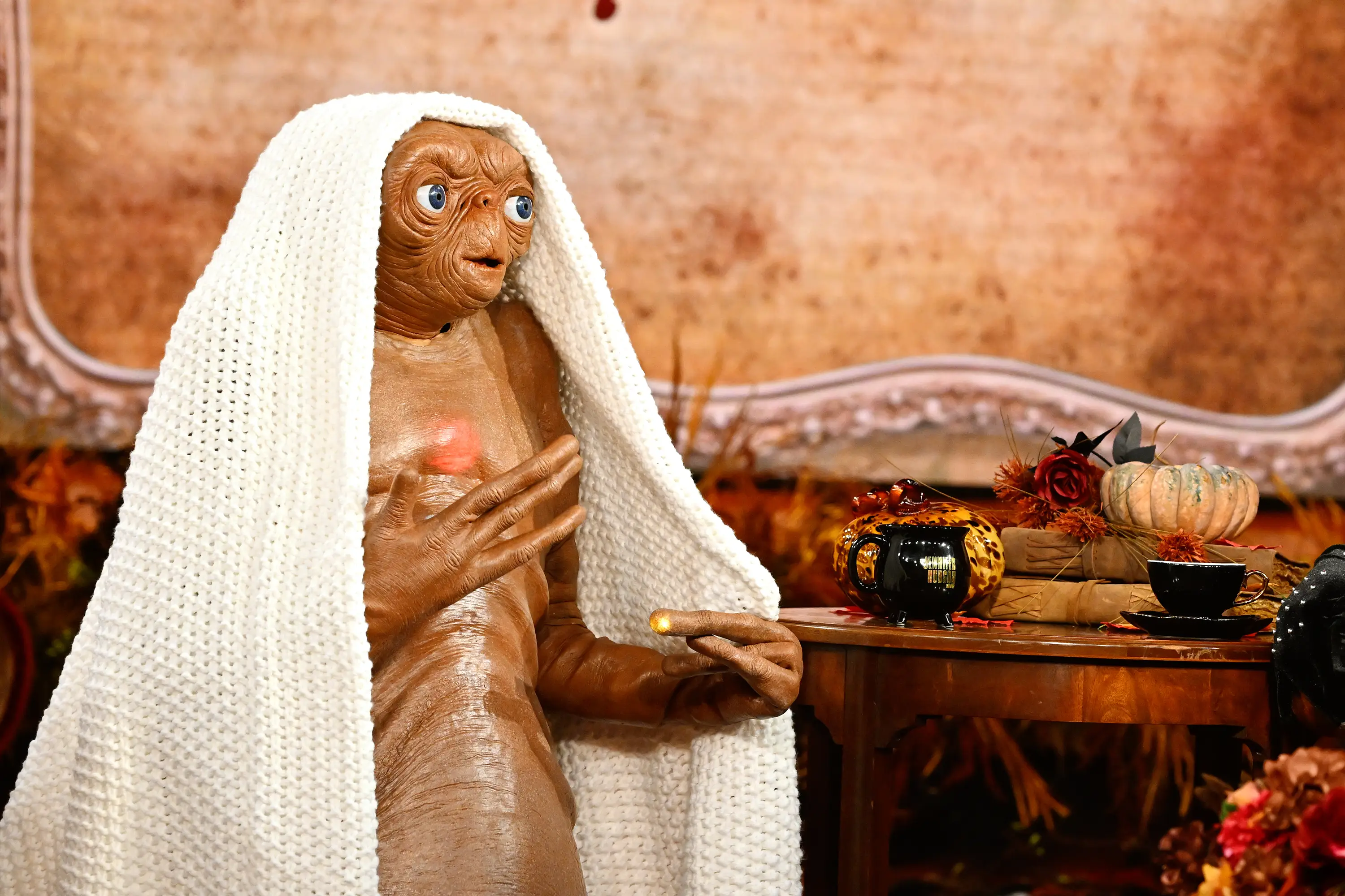 Another celeb also donned an E.T. costume this spooky season (Mitch Haddad/WBTV via Getty Images)