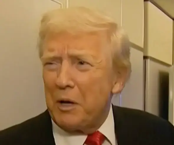 Donald Trump shared his thoughts on the 'tragic situation' (Sky News)