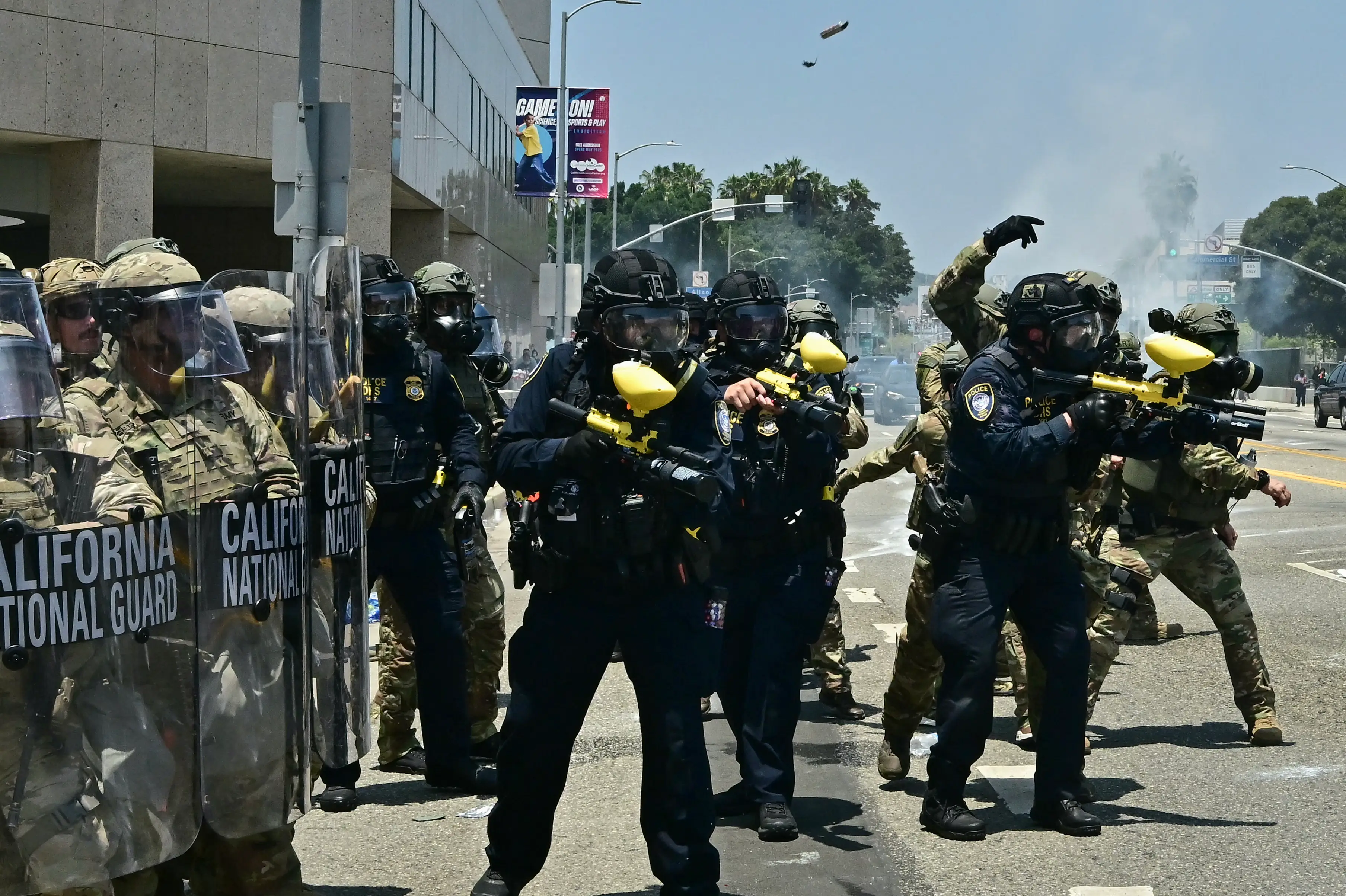 Tomasi was shot during the protests (FREDERIC J. BROWN/AFP via Getty Images)