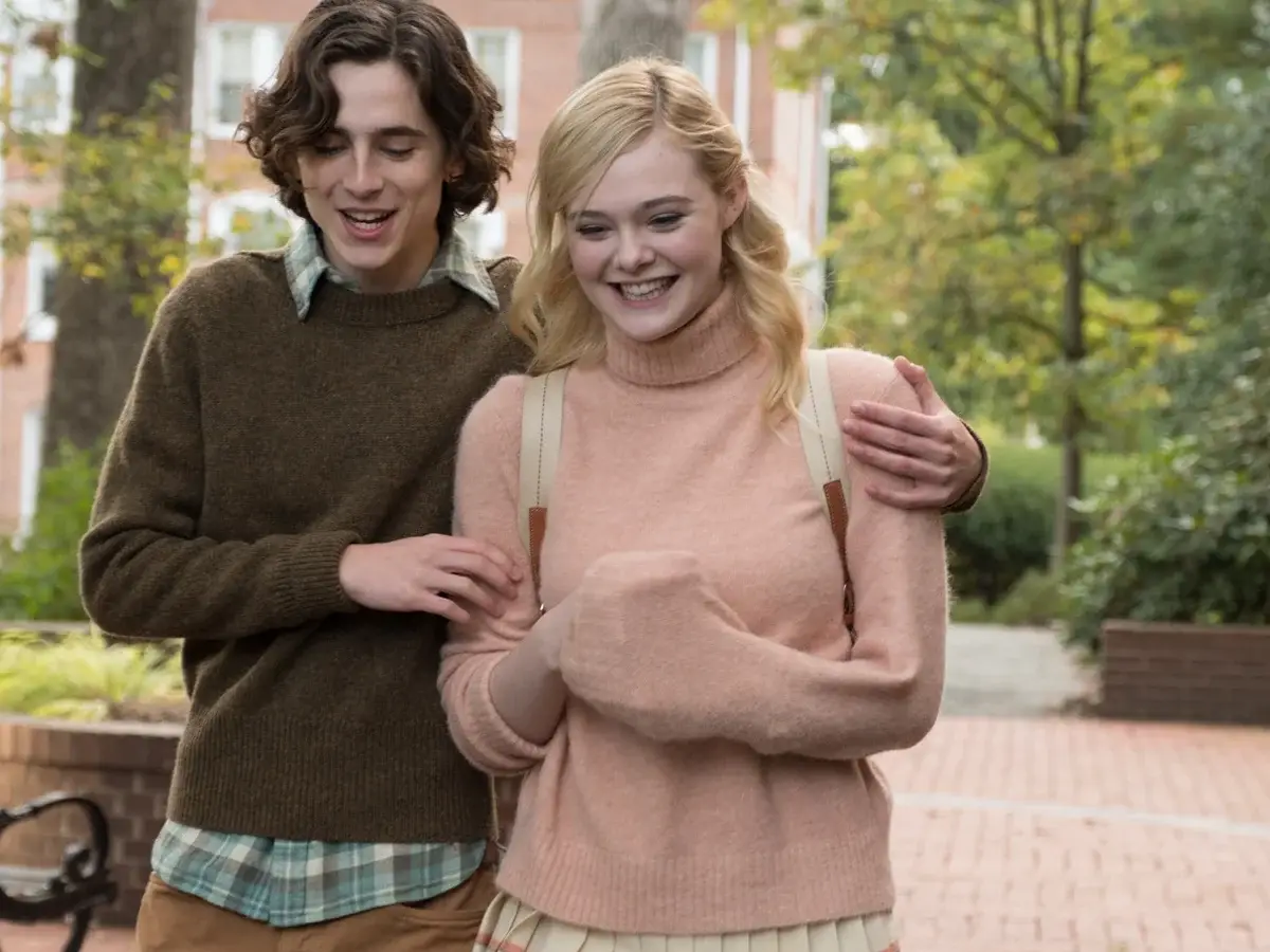 Chalamet starred in Allen's A Rainy Day in New York back in 2019 (Amazon MGM Studios)