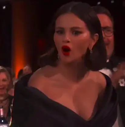 Selena Gomez was left seriously stunned after accepting the award for Outstanding Performance by an Ensemble in a Comedy Series for Only Murders in the Building (Netflix)