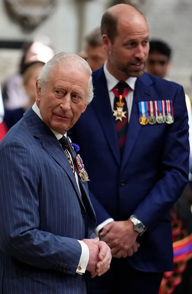 King Charles III and Prince William will attend the Order of the Bath Service at Westminster Abbey on Friday (16 May) (JORDAN PETTITT / Contributor / Getty Images)