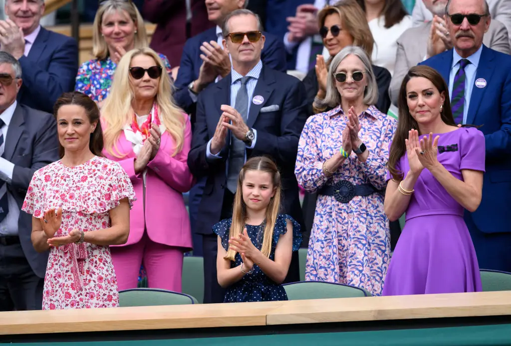 Pippa and Kate had been watching the final at centre court last year (Karwai Tang/WireImage)