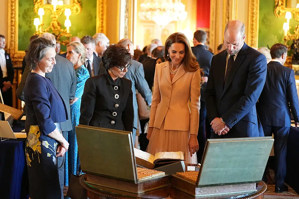 Kate made a rare comment about Prince Louis during the French state visit (WPA Pool / Getty Image)