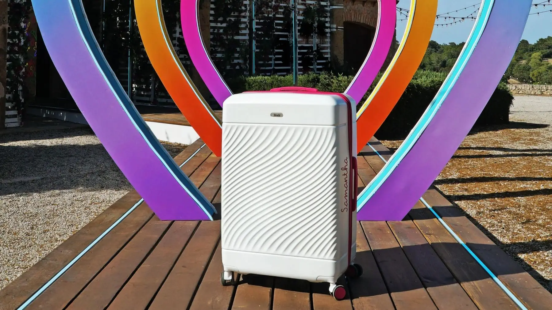 The Love Island suitcase is 20% off on Amazon - but if you want your name on it, here's where to go