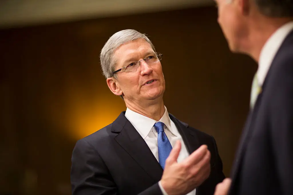 Apple CEO Tim Brooks had some blunt advice for the phone addicted generations (Photo by Brooks Kraft LLC/Corbis via Getty Images)