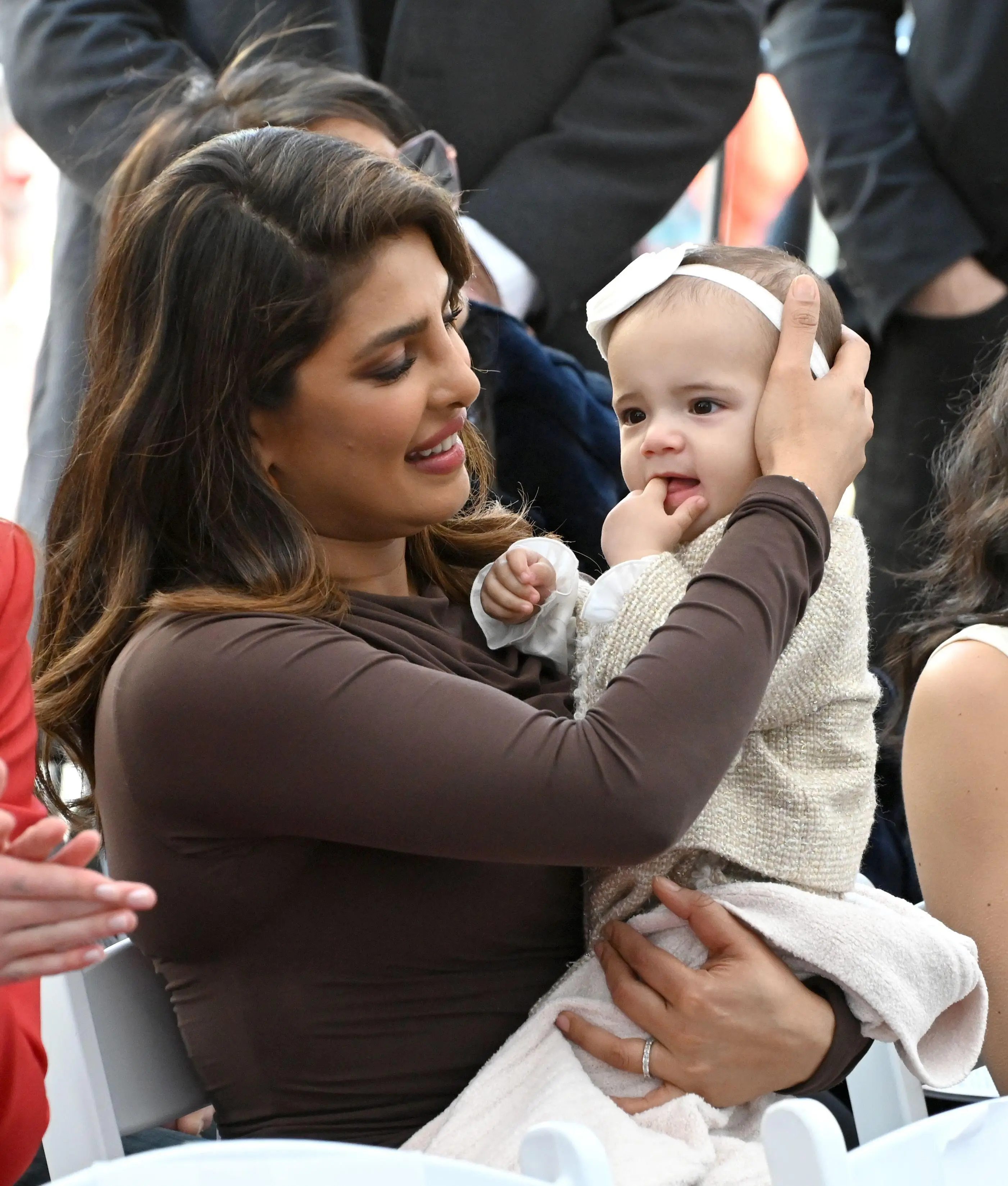 Priyanka Chopra with her baby, Malti Marie.