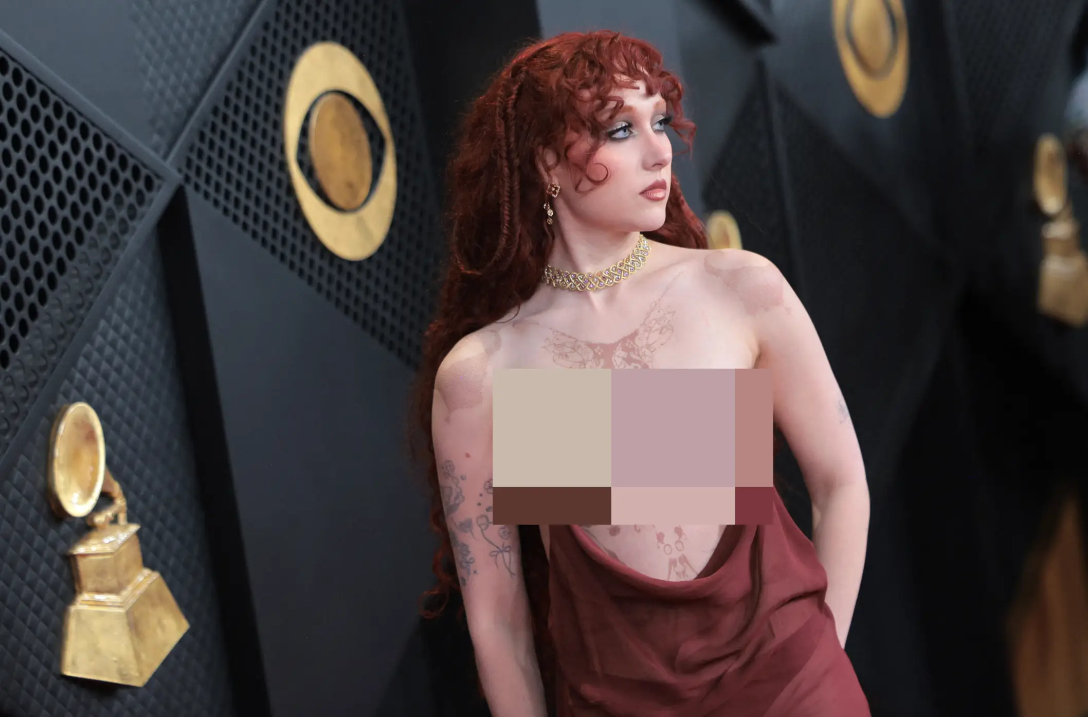 'Pink Pony Club' singer Chappell Roan stunned at the Grammys on Sunday with her stunning Mugler number (Etienne LAURENT / AFP via Getty Images)