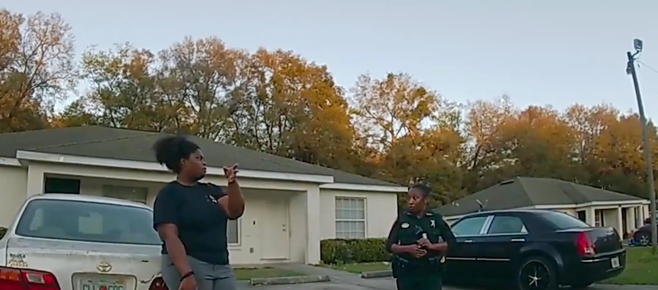 The documentary uses police body cam footage shot from around the incident (Netflix)